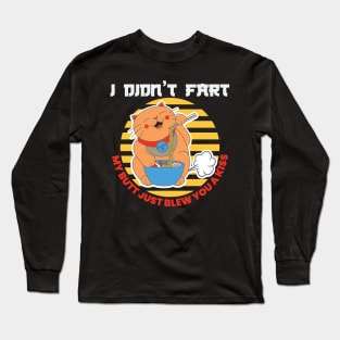 I Didnt Fart My Butt Just Blew You a Kiss Anime Long Sleeve T-Shirt